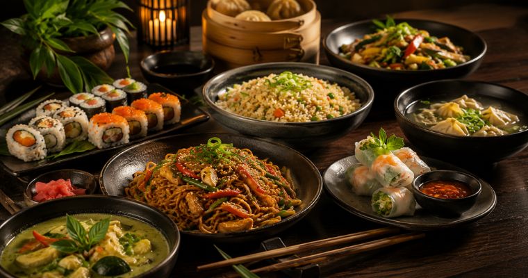 Asian cuisine at Garden Beach Hotel