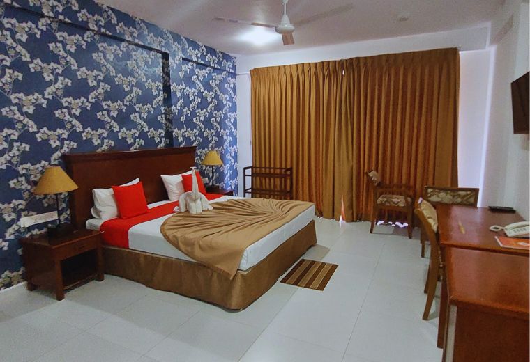 Deluxe Double Room with Private Balcony at Garden Beach Hotel Kalutara